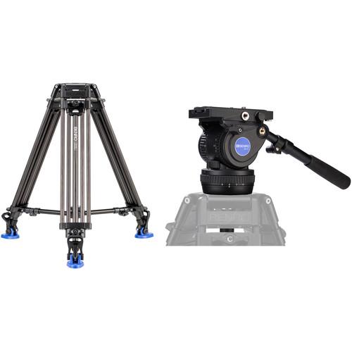 Benro BV10H Video Head with Carbon Fiber Legs Kit