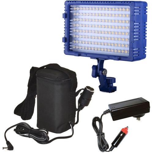 Bescor LED144 Studio On-Camera Light with External Battery Pack
