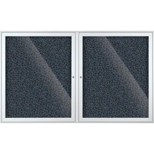 Best Rite Indoor Enclosed Two-Door Bulletin Board Cabinet