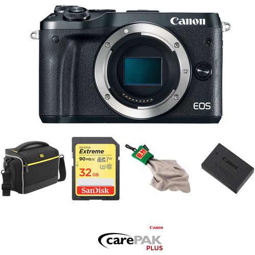 Canon EOS M6 Mirrorless Digital Camera Deluxe Kit