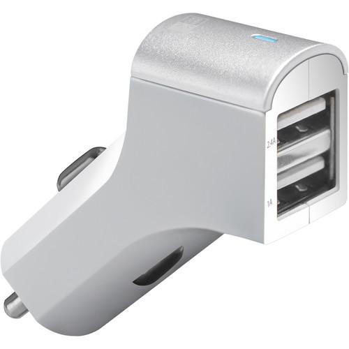 Case Logic 2.1A Dual USB Car Charger with Lightning Cable