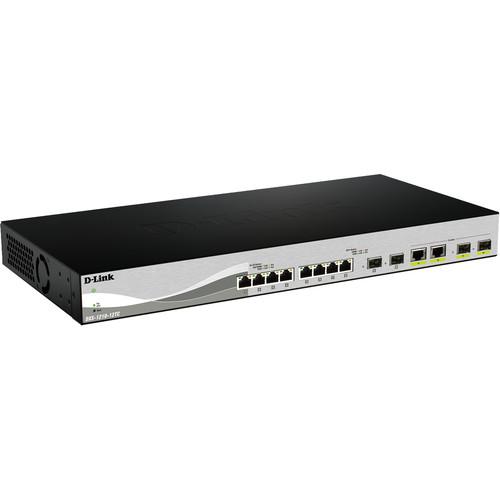 D-Link 10 GB Ethernet Smart Switch with Two 10GBASE-T SFP Combo Ports Two 10G SFP Optical Ports, and Eight 10GBASE-T Copper Ports