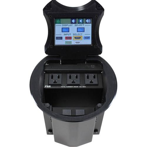 FSR HuddleVU FLEX 6" Table Box HDMI Collaboration System with 8x8 Matrix Switcher