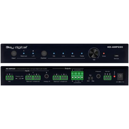 Key-Digital 2-Channel Compact Digital Amplifier