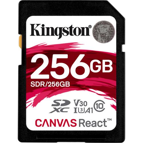 Kingston 256GB Canvas React UHS-I SDXC Memory Card