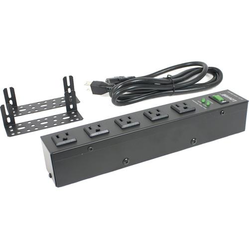 Lowell Manufacturing Power Strip-15A, 5 Outlets, 6