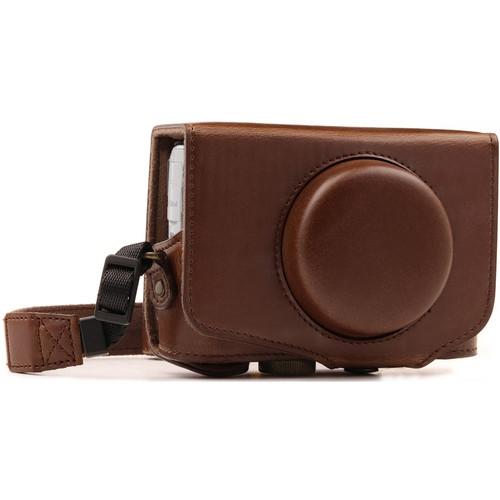 MegaGear Ever Ready Leather Camera Case for Canon PowerShot SX730 HS