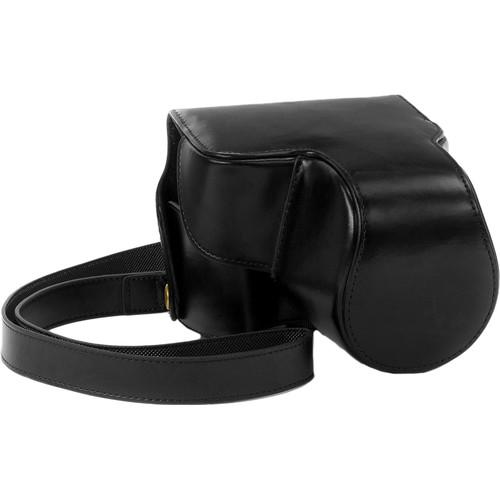 MegaGear Ever Ready PU Leather Camera Case with Strap for Nikon Coolpix P610 with Zoom Lens, P530, or P520