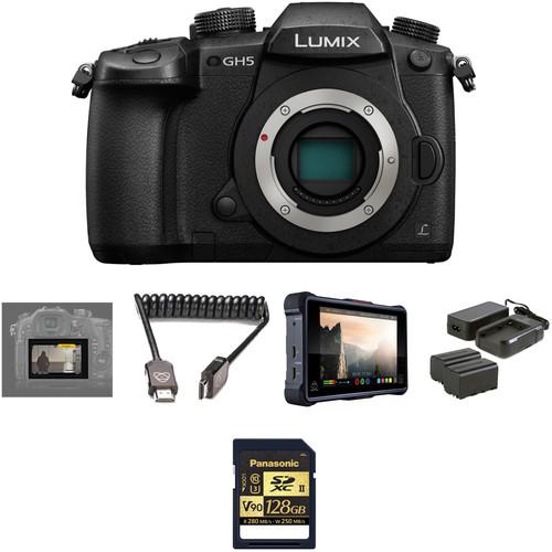 Panasonic Lumix DC-GH5 Mirrorless Micro Four Thirds Digital Camera with Pro HDR Kit