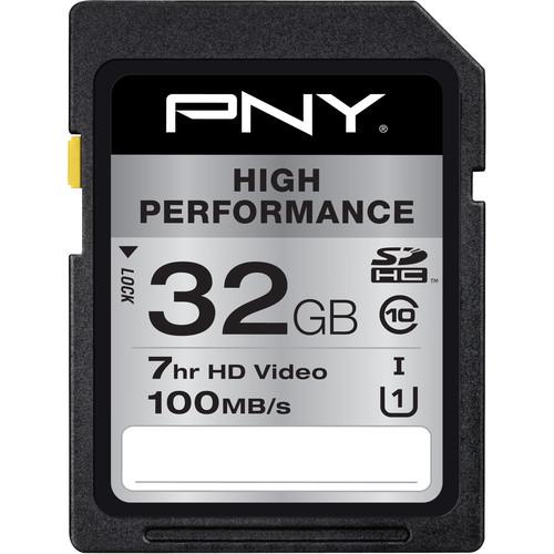 PNY Technologies 32GB High Performance UHS-I SDHC Memory Card