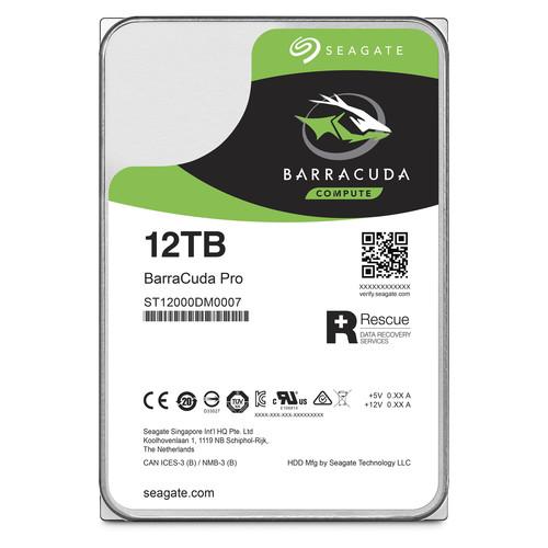 Seagate 12TB BarraCuda Pro 7200 rpm SATA III 3.5" Internal HDD
