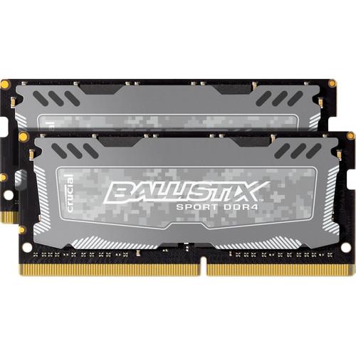 Ballistix 16GB Sport LT Series DDR4 2400 MHz SODIMM Memory Kit