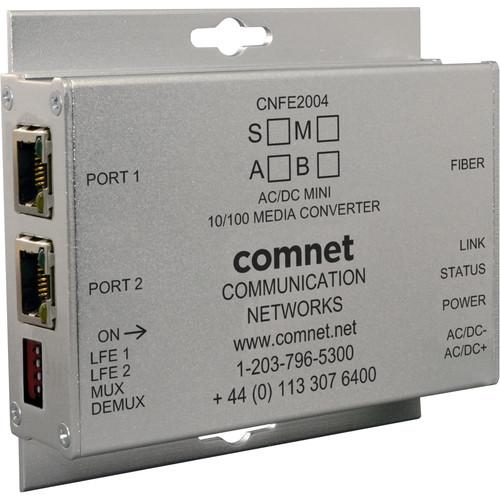 COMNET Mini Multimode 1310 1550nm AC DC Power Media Converter
