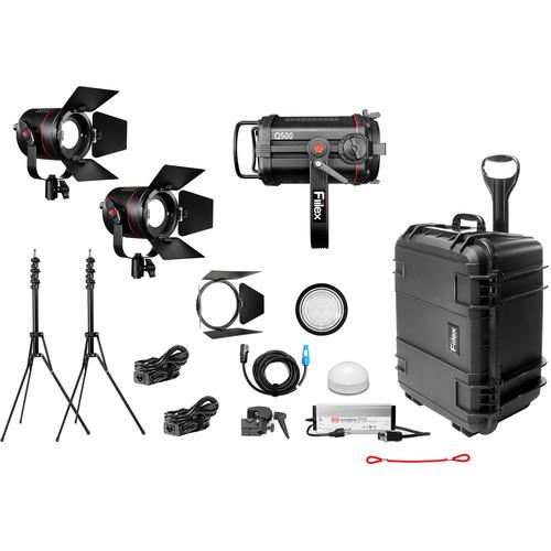 Fiilex X312 1-Q500-DC 2-P360 Pro Plus 3-Light LED Gaffer