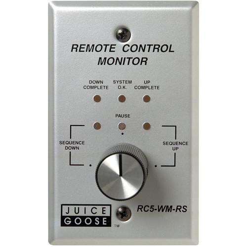 Juice Goose RC5-WM-RS Wall Panel-Mount Remote Control and Monitor for CQ Series