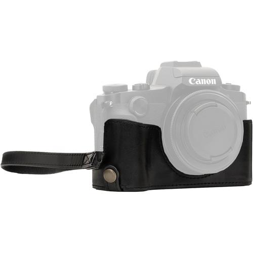 MegaGear Ever Ready Leather Camera Half Case and Strap for Canon PowerShot G1X Mark III