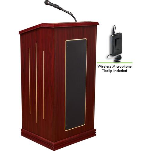 Oklahoma Sound Prestige Sound Lectern with Wireless Tie Clip Lavalier Mic