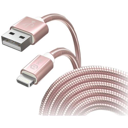 POM GEAR Metal Coil MFi Lightning to USB Type-A Cable