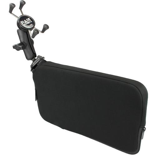 RAM MOUNTS Tough-Wedge Seat Mount with Double Socket Arm and X-Grip Smartphone Holder