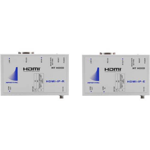 Apantac Single-Port HDMI RS-232 IR Transmitter & Receiver Kit over Ethernet