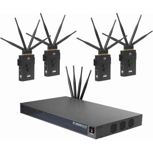 CINEGEARS 2000M-R Wireless 4 x 1 SDI and HDMI Video Transmission Kit