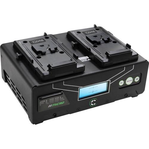 Core SWX Fleet Micro 3A Digital Dual Charger for V-Mount Batteries