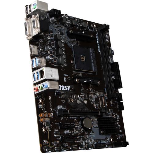 MSI B450M PRO-M2 AM4 Micro-ATX Motherboard