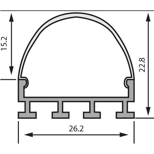 Rosco RoscoLED Tape 2623 Wide Round Profile Kit with Frosted Lens