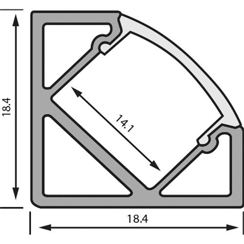 Rosco RoscoLED Tape Corner Profile - 1945 Kit with Clear Lens