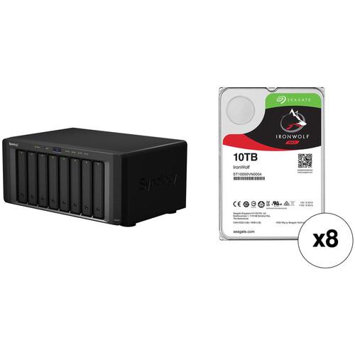 Synology DiskStation DS1817 80TB 8-Bay NAS Enclosure Kit with Seagate NAS Drives