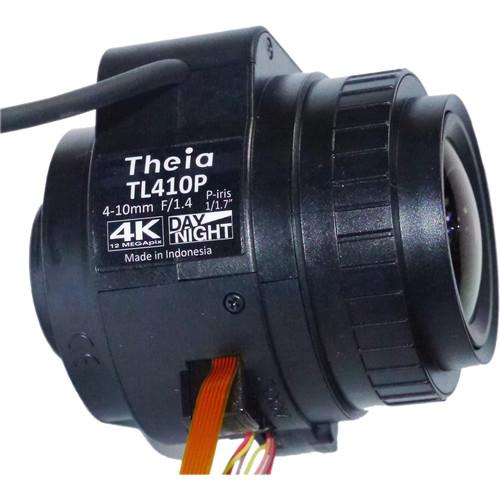 Theia Technologies CS-Mount 4-10mm f 1.4-Close 4K Motorized P-Iris Varifocal Lens