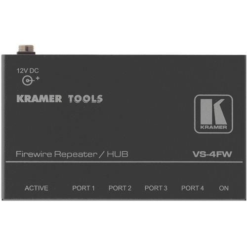 Kramer 4-Port FireWire-400 Repeater and Hub, Kramer, 4-Port, FireWire-400, Repeater, Hub