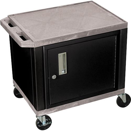 Luxor 24.5" Tuffy Cart with Cabinet and Electrical Assembly
