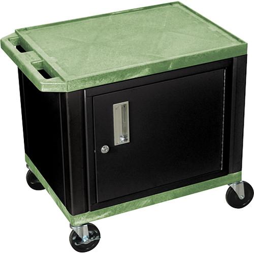 Luxor 24.5" Tuffy Cart with Cabinet and Electrical Assembly