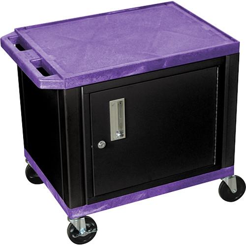 Luxor 24.5" Tuffy Cart with Cabinet and Electrical Assembly