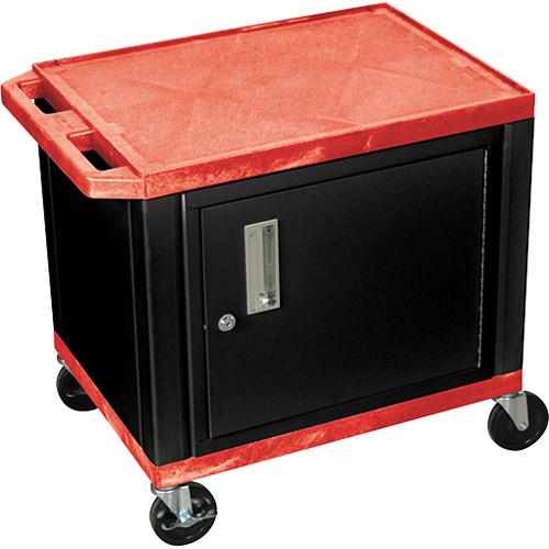 Luxor 24.5" Tuffy Cart with Cabinet and Electrical Assembly
