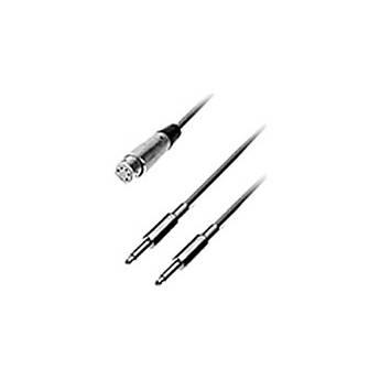 Neumann AC 29 5-Pin XLR Female to 2 TS 1 4" Male Y-Cable, with Blocking Condensers - 1