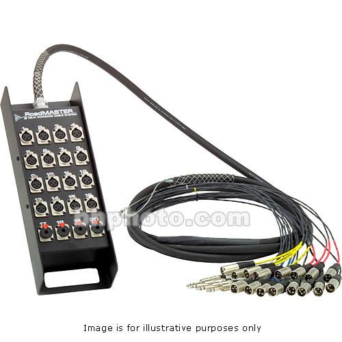 Pro Co Sound RoadMaster Series Snake 40 Channel Stagebox to Fanout Cable - 50