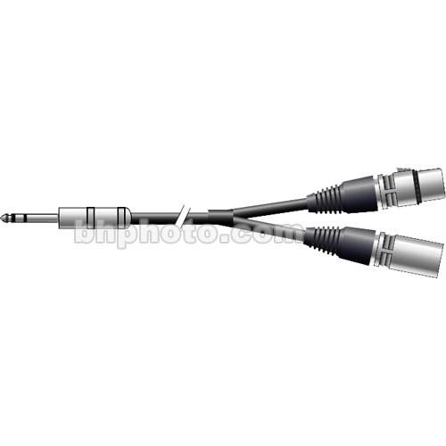 Pro Co Sound Stereo 1 4" Male to 2 XLR Insert Y-Cable - 20