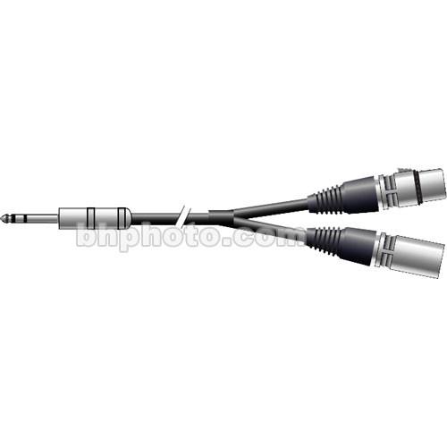 Pro Co Sound Stereo 1 4" Male to 2 XLR Insert Y-Cable - 5