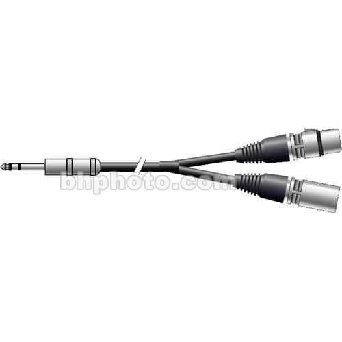 Pro Co Sound TRS 1 4" Male to 2 XLR Y-Cable - 3