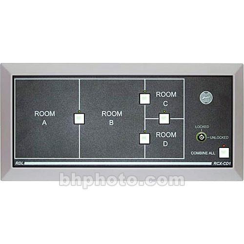 RDL RCX-CD1L Remote Control Panel for RCX-5C Five-Zone Controller with Lock Option