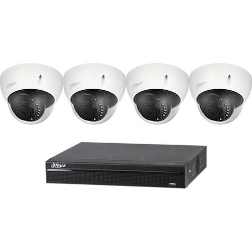 Dahua Technology BC541E42 4-Channel HD-CVI Penta-Brid NVR & 4 Outdoor Dome Cameras Kit