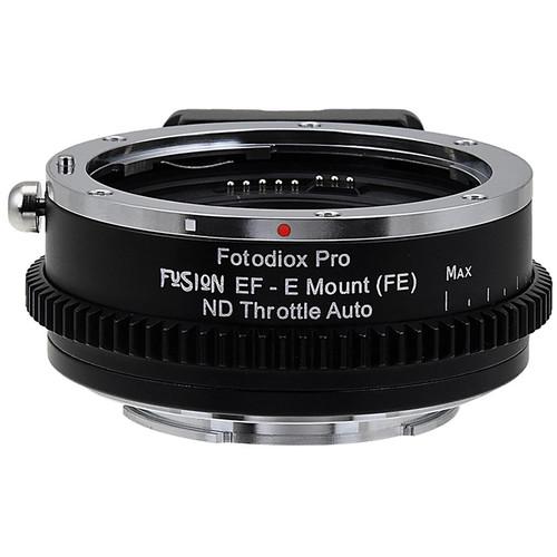 FotodioX Canon EF Lens to Sony E-Mount Camera FUSION ND Throttle Auto Adapter