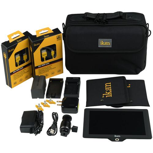 ikan DH7 7" HDMI LCD Monitor Deluxe Kit with Nikon EL15-Series Type Battery, Plate, & Charger