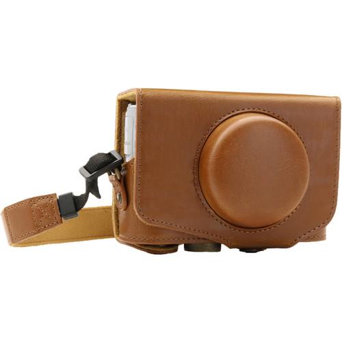 MegaGear Ever Ready Leather Camera Case for Canon PowerShot SX730 HS