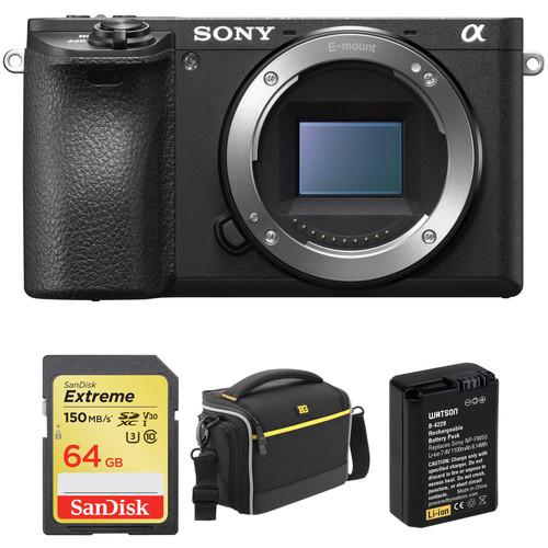 Sony Alpha a6500 Mirrorless Digital Camera Body with Free Accessory Kit