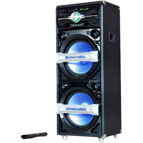 Technical Pro Pro 15" Speaker & Entertainment Center with Bluetooth & Built-in DVD Player