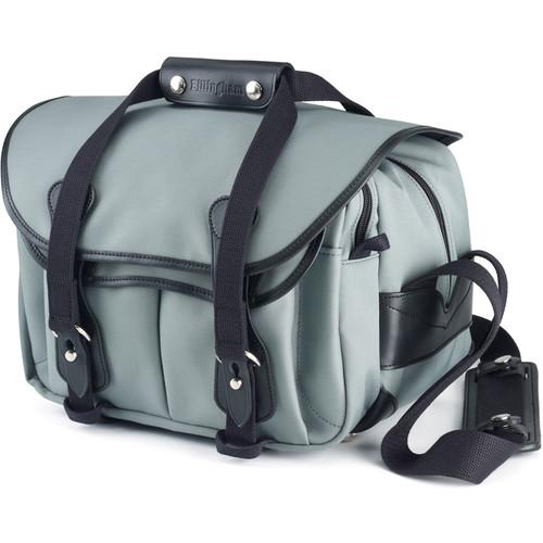 Billingham 225 Shoulder Bag Gray with Black Leather Trim