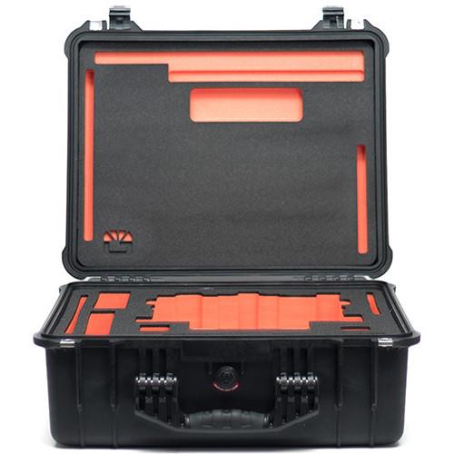 Bright Tangerine Pelican 1550 Case with Custom-Cut Foam for Strummer DNA 6.6 5.65" Matte Box